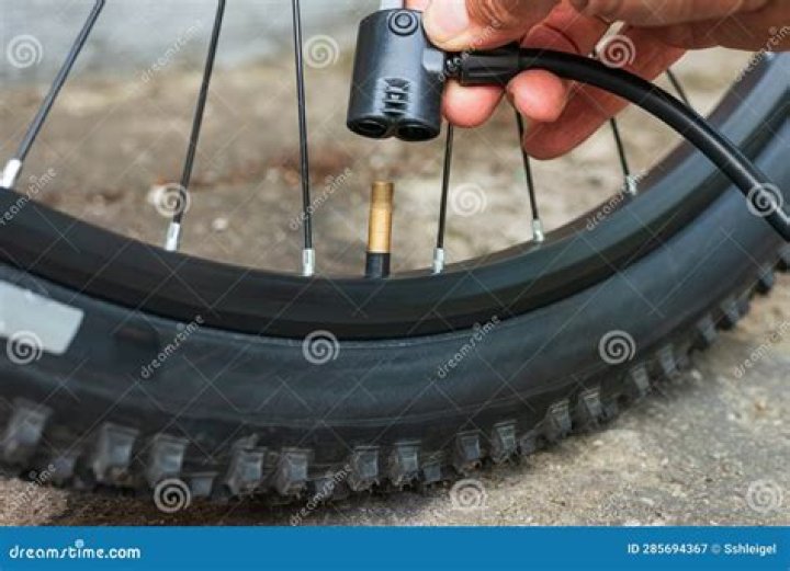 Bicycle part that's inflated with a pump