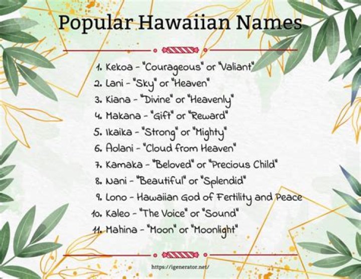 Discover The Hidden Meaning Behind The Hawaiian Name "Keala"