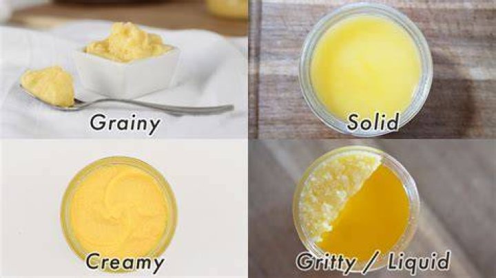 Goes from solid to liquid like butter