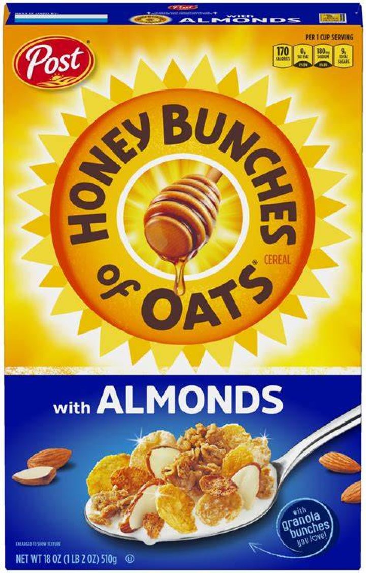 Honey Bunches of ___ (Post breakfast cereal)