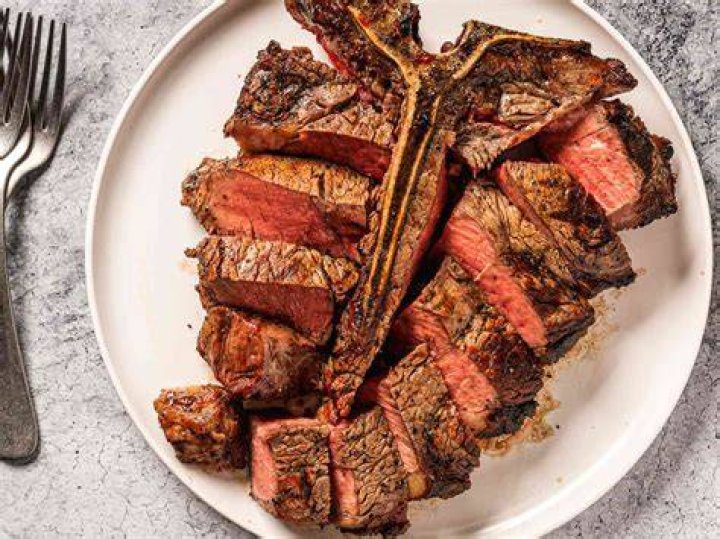 Lightly cooked like a T-bone