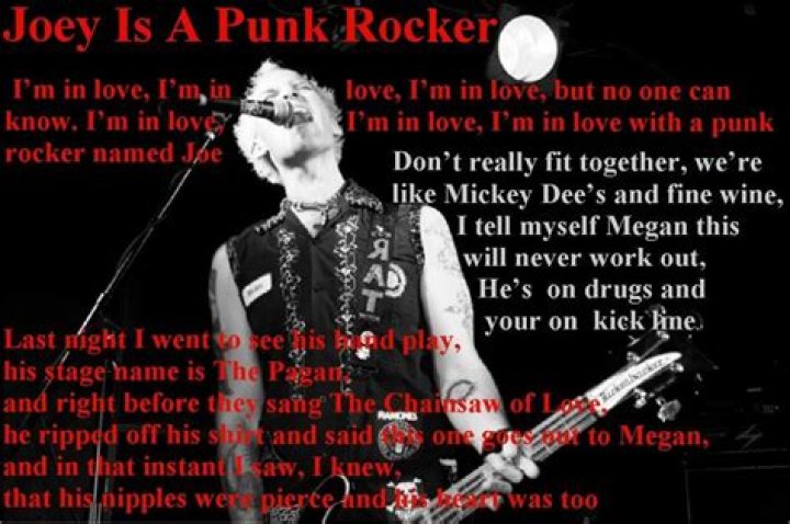 Punk rocker Joey