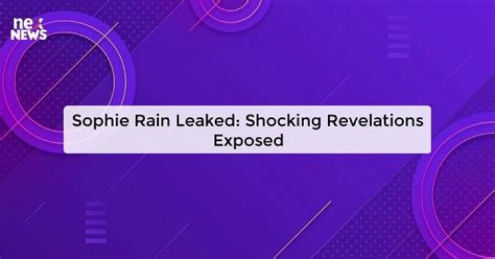 The Most Scandalous Sophie Rain OnlyFans Leaks That Will Leave You Shocked