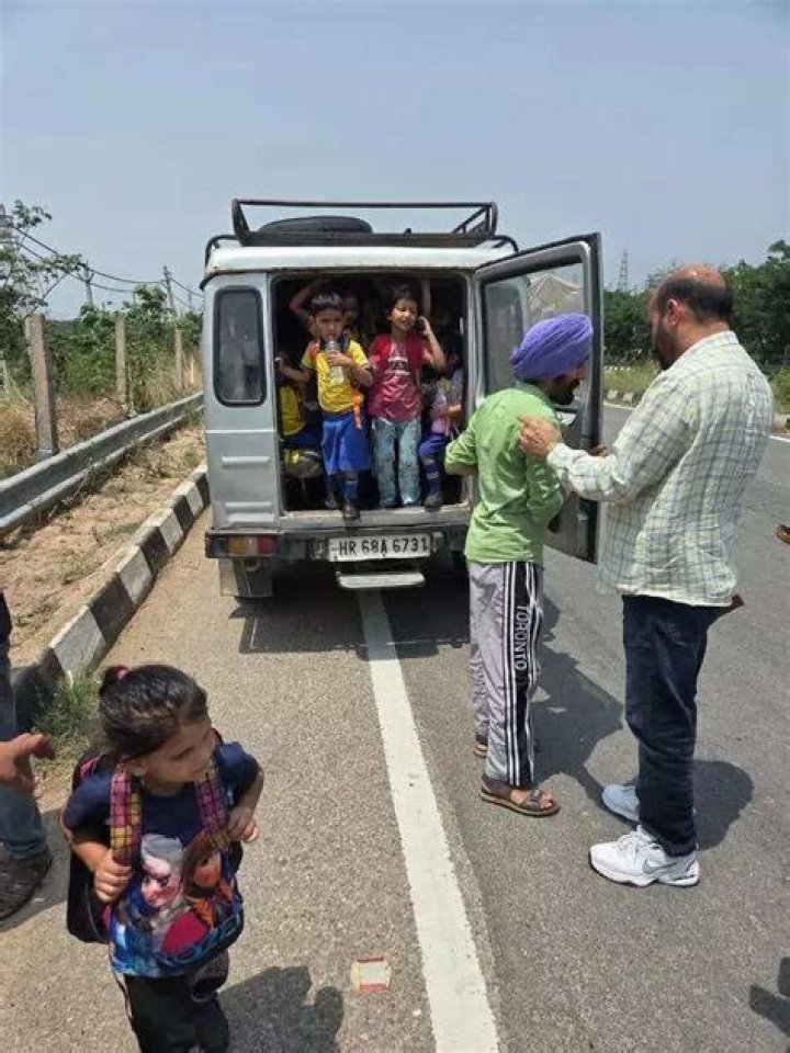 Vehicle for many schoolkids