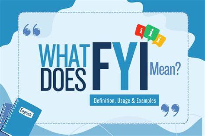 What the F in FYI means